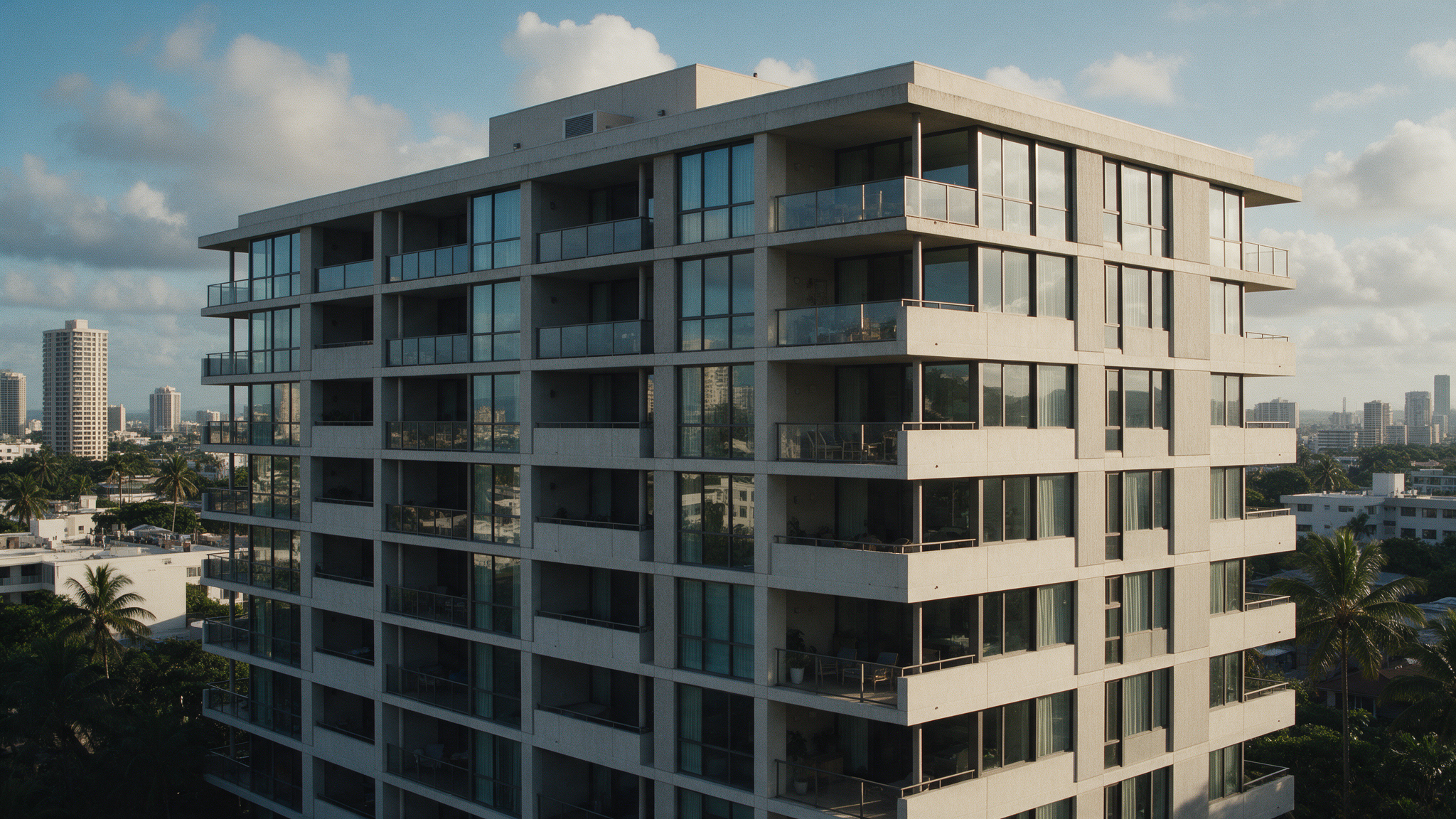 Boutique mid-rise façade